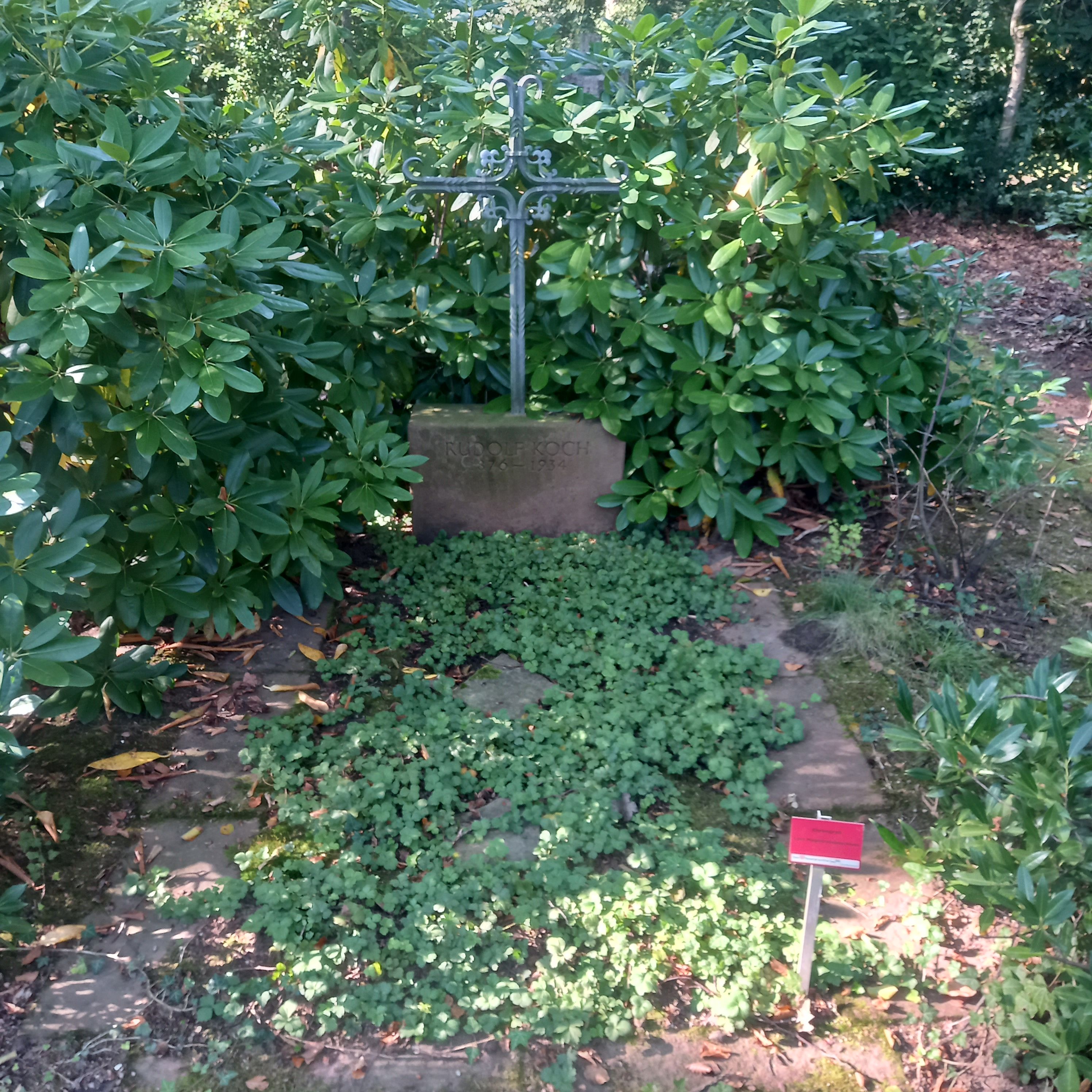 Rudolf Koch's grave at Waldfriedhof Oberrad